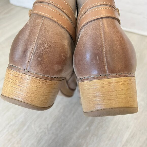 Dansko Boots Womens Size 10/41 Brook Taupe Burnished Nubuck Leather Boot - Picture 11 of 16